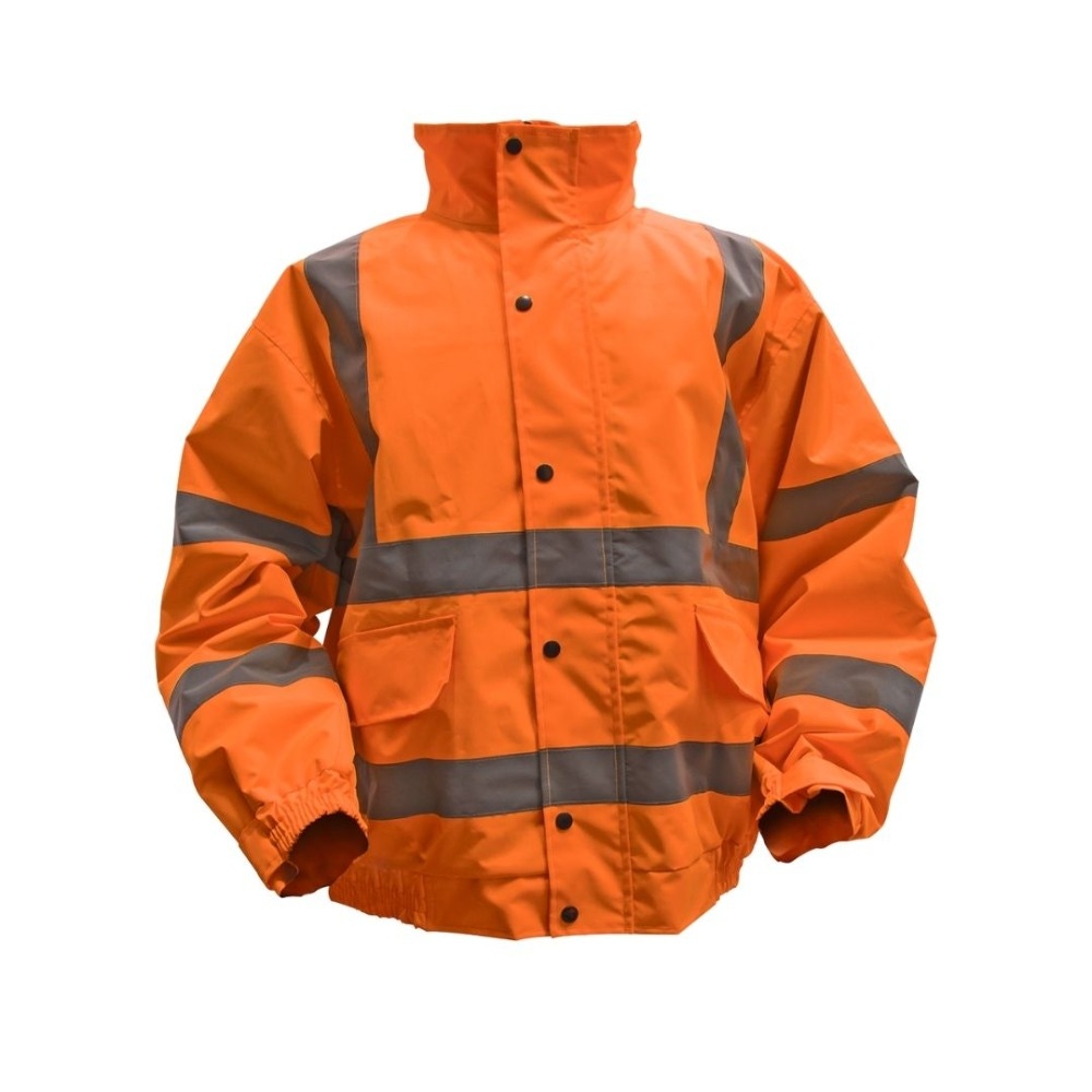 Sealey 802LO Hi-Vis Orange Jacket with Quilted Lining & Elasticated Waist - Large