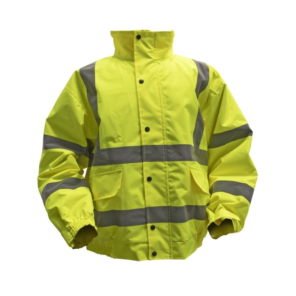 Sealey 802XL Hi-Vis Yellow Jacket with Quilted Lining & Elasticated Waist - X-Large