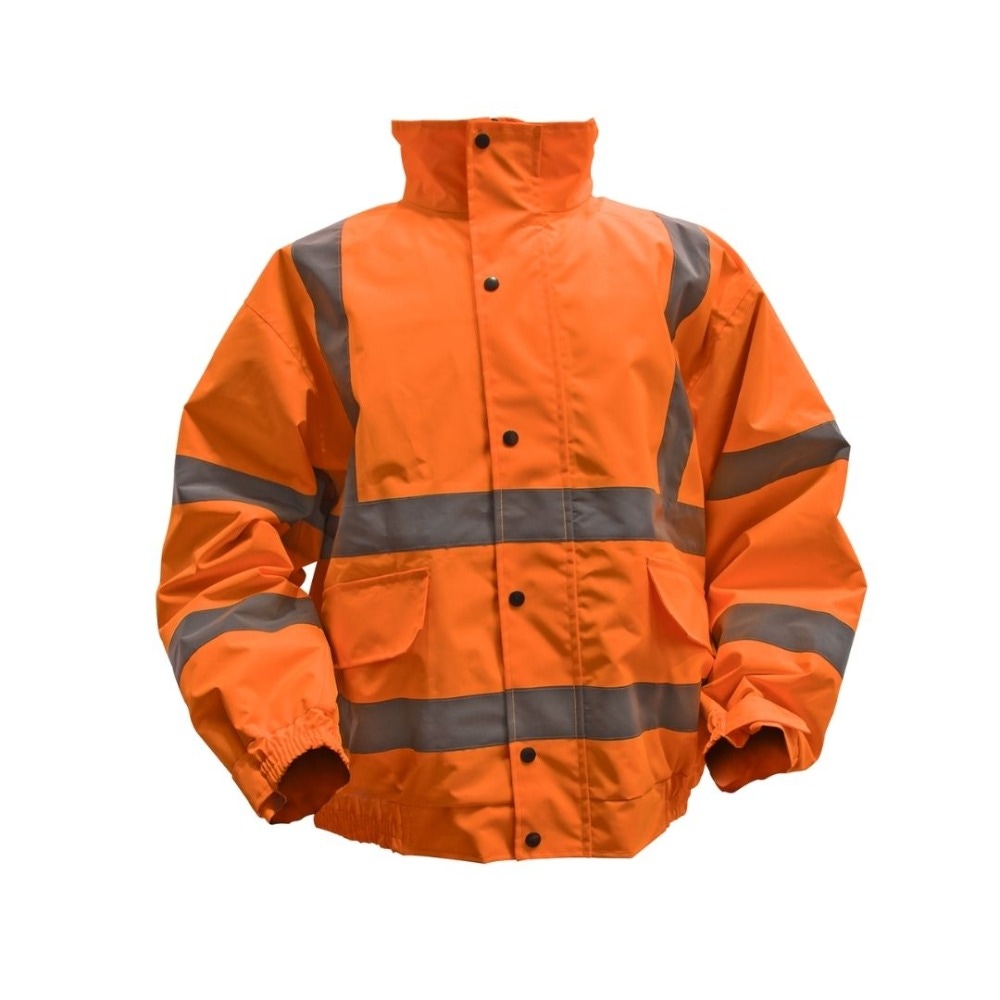 Sealey 802XLO Hi-Vis Orange Jacket with Quilted Lining & Elasticated Waist - X-Large