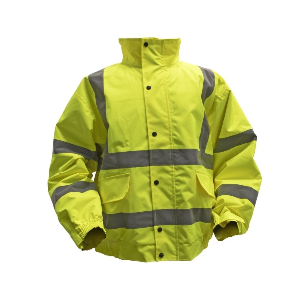Sealey 802XXL Hi-Vis Yellow Jacket with Quilted Lining & Elasticated Waist - XX-Large