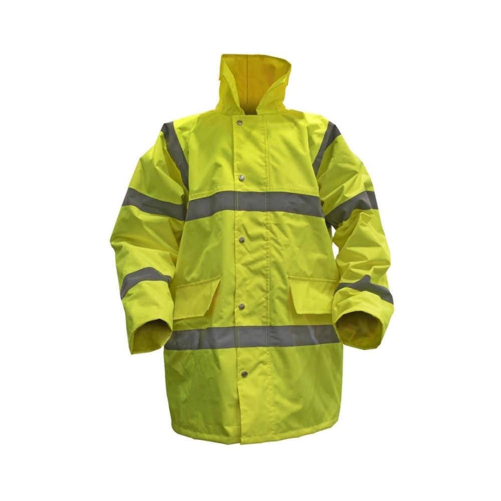 Sealey 806LO Hi-Vis Orange Motorway Jacket with Quilted Lining - Large