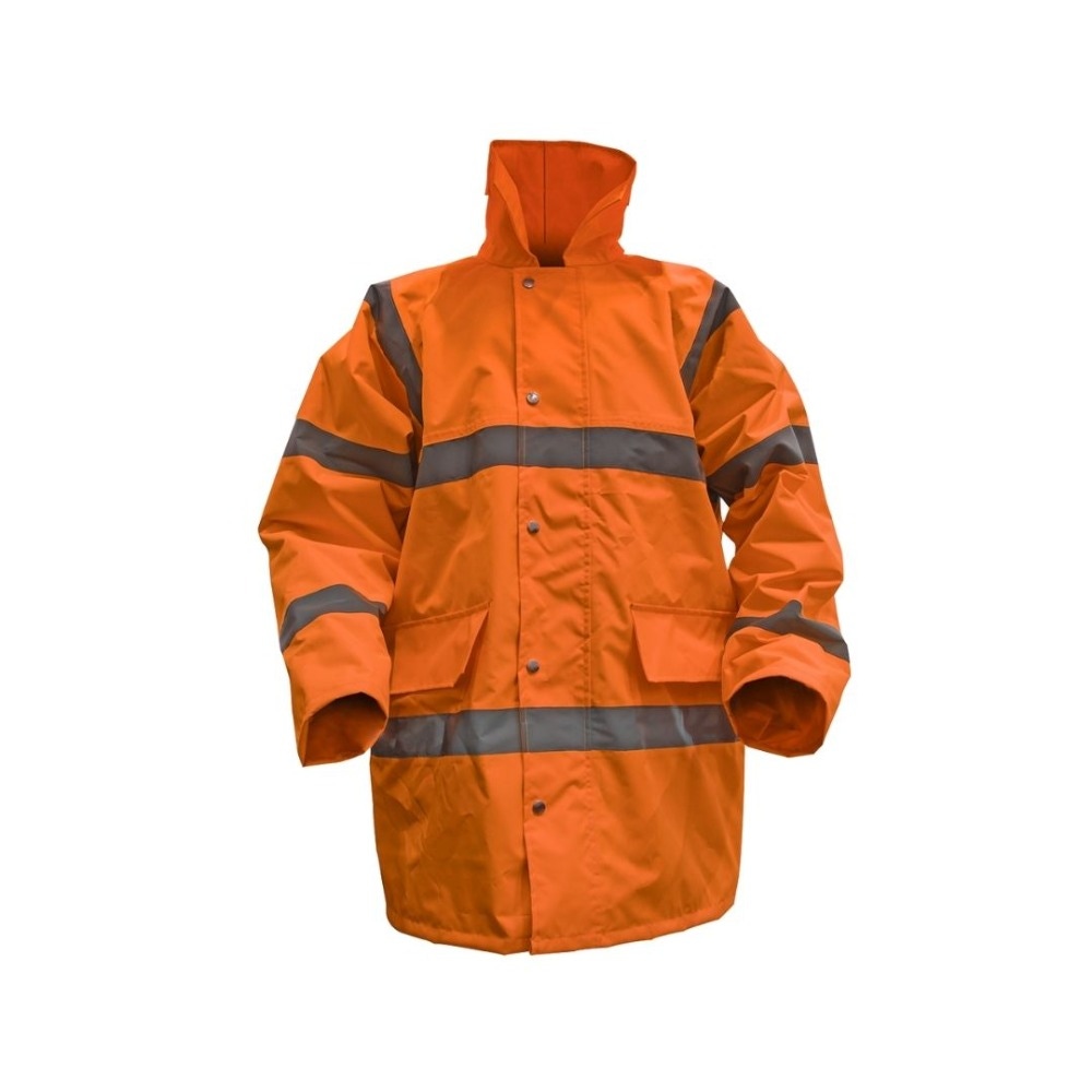 Sealey 806XLO Hi-Vis Orange Motorway Jacket with Quilted Lining - X-Large