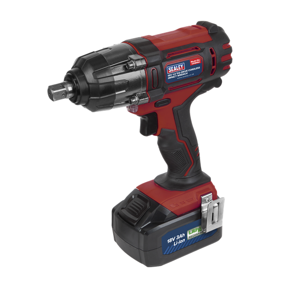 Sealey CP400LI Cordless Impact Wrench 18V 3Ah Lithium-ion 1/2