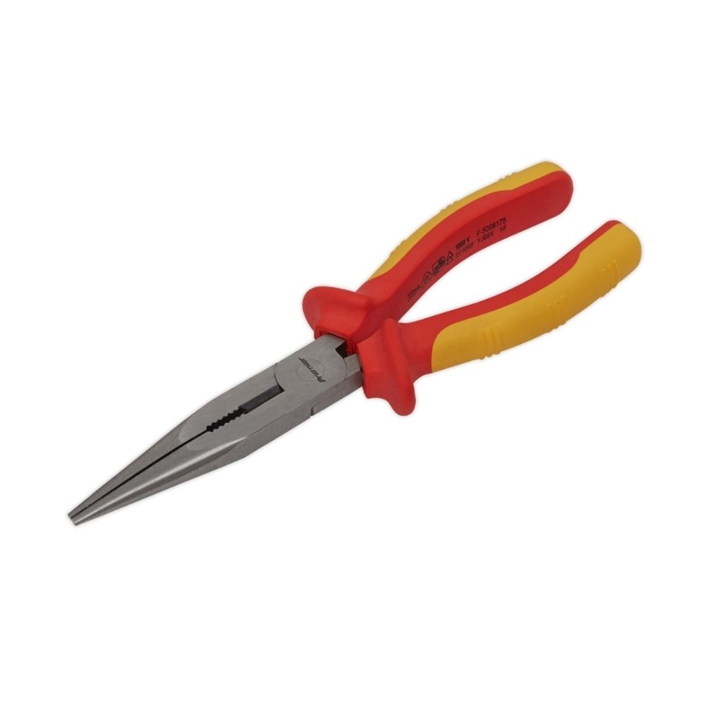 Sealey AK83457 Long Nose Pliers 200mm VDE Approved