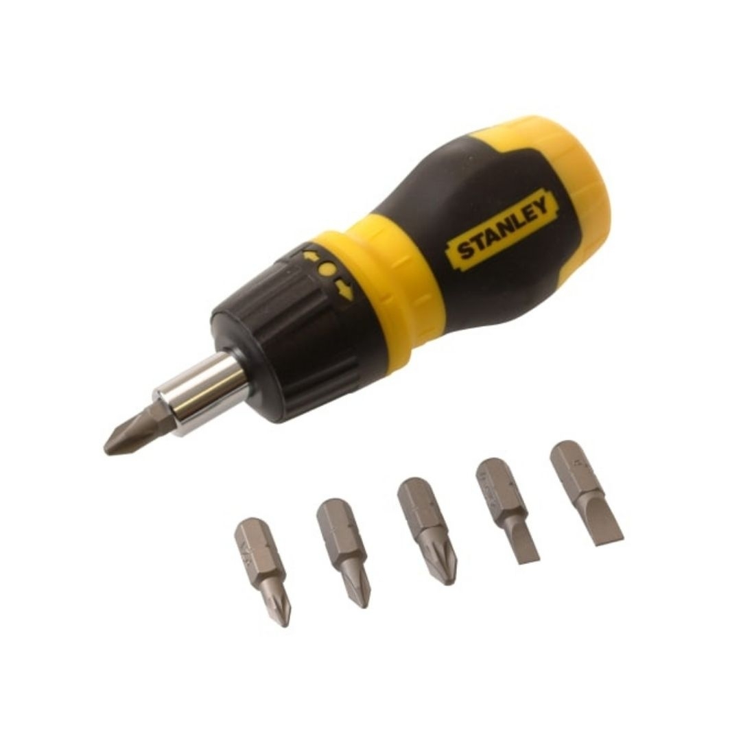 Stanley STA066358 Multibit Ratchet Stubby & Bits