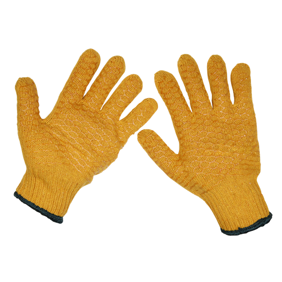 Sealey SSP33/12 Anti-Slip Handling Gloves (Large) - Pack of 12 Pairs