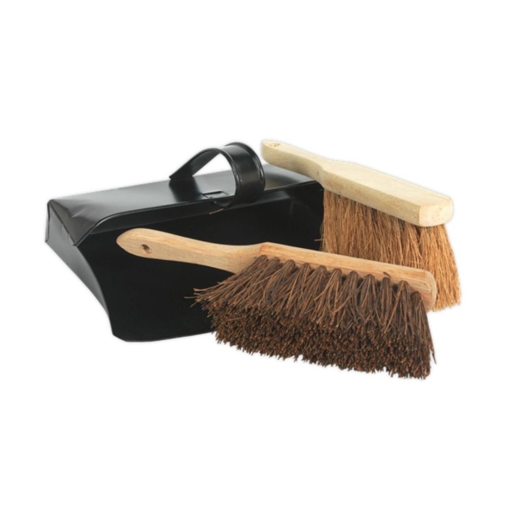Sealey BM26 Dustpan & Brushes Metal