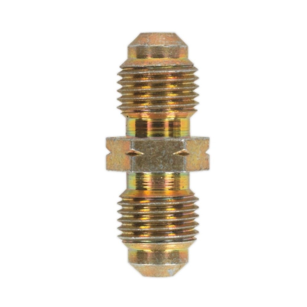 Sealey BC101MC Brake Tube Connector M10 x 1mm Male to Male Pack of 10