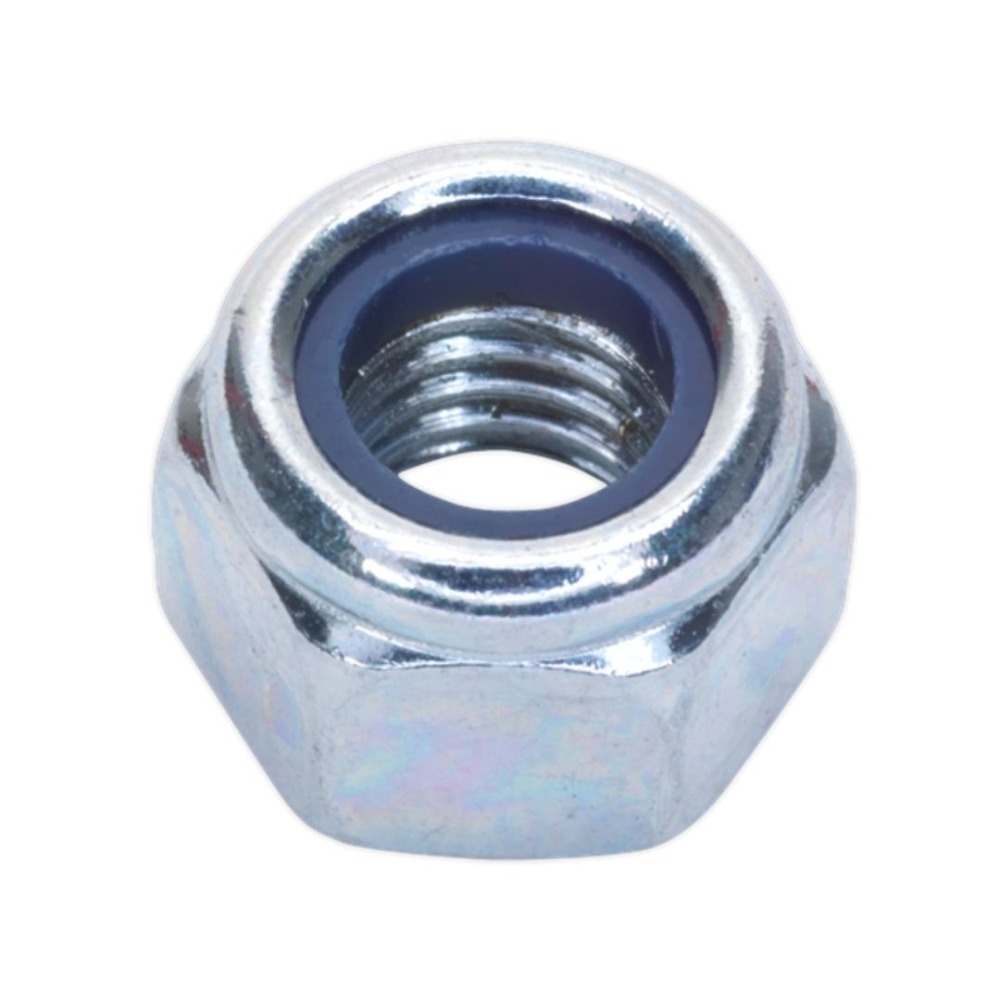 Sealey NLN8 Nylon Locknut M8 Zinc Pack of 100