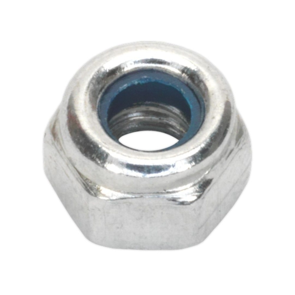 Sealey NLN4 Nylon Locknut M4 Zinc Pack of 100