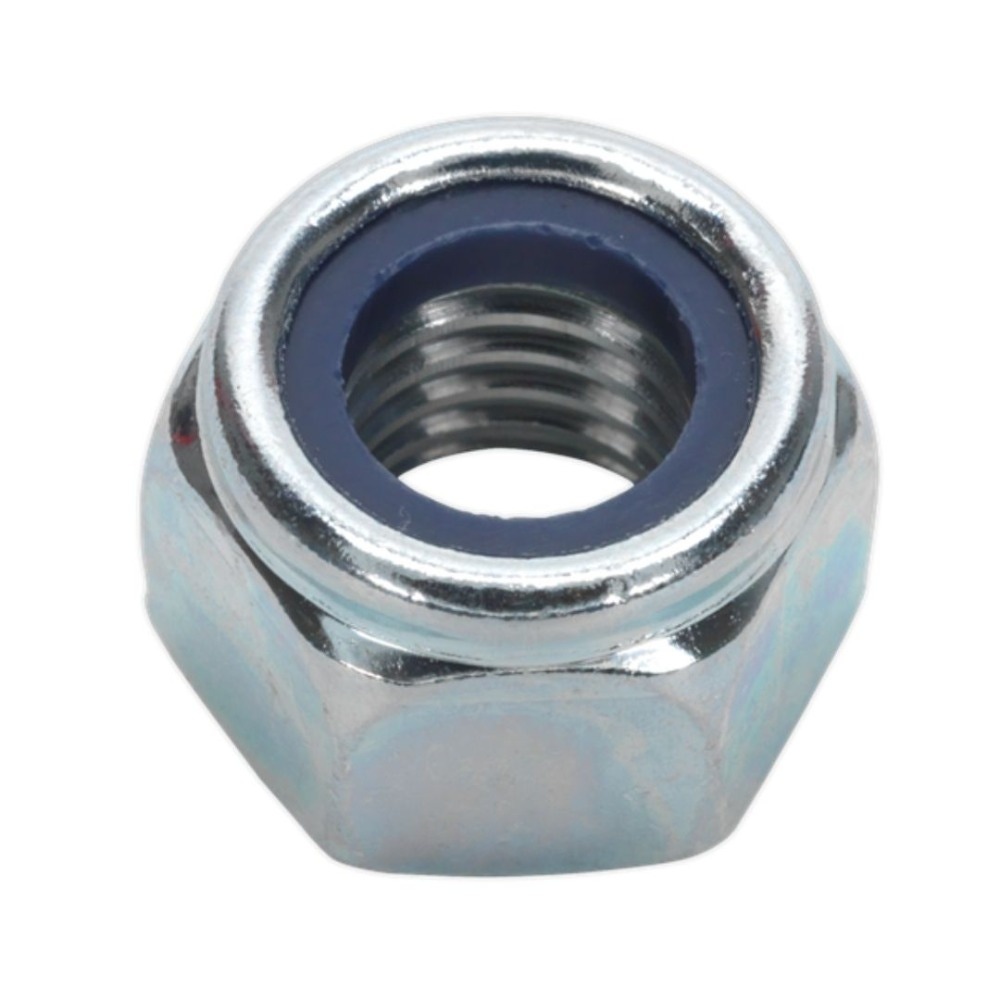 Sealey NLN12 Nylon Locknut M12 Zinc Pack of 25