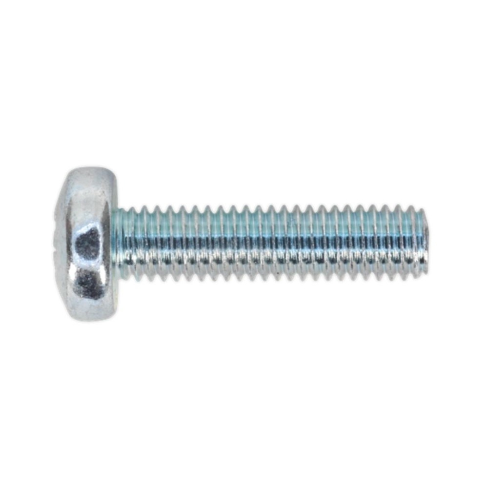 Sealey MSP520 Machine Screw M5 x 20mm Pan Head Pozi Zinc Pack of 100