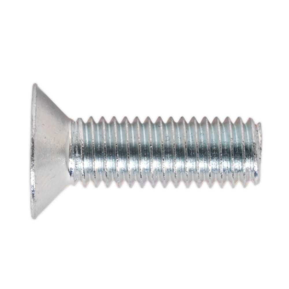 Sealey MSC825 Machine Screw M8 x 25mm Countersunk Pozi Zinc Pack of 50
