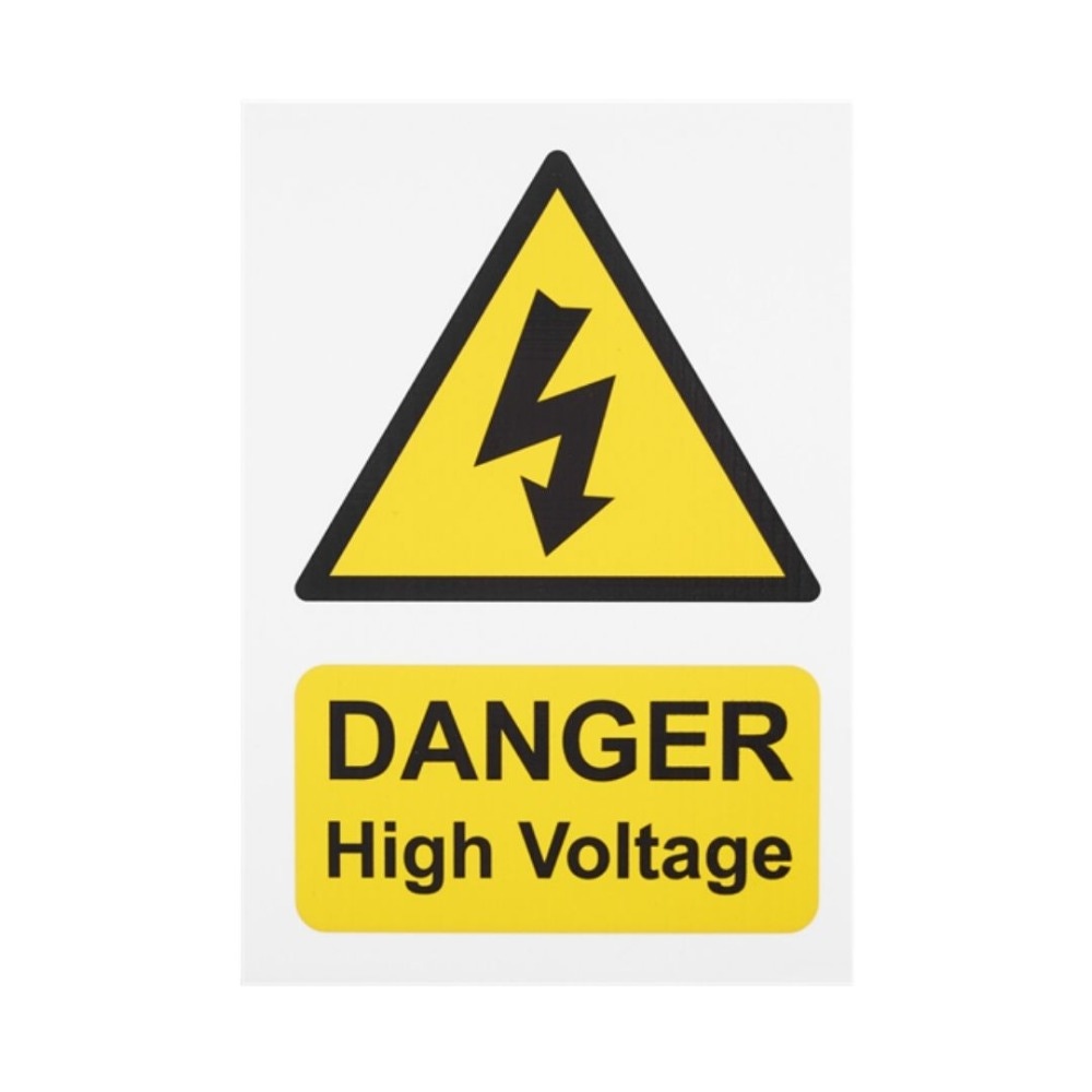 Sealey HVS1 High Voltage Vehicle Warning Sign