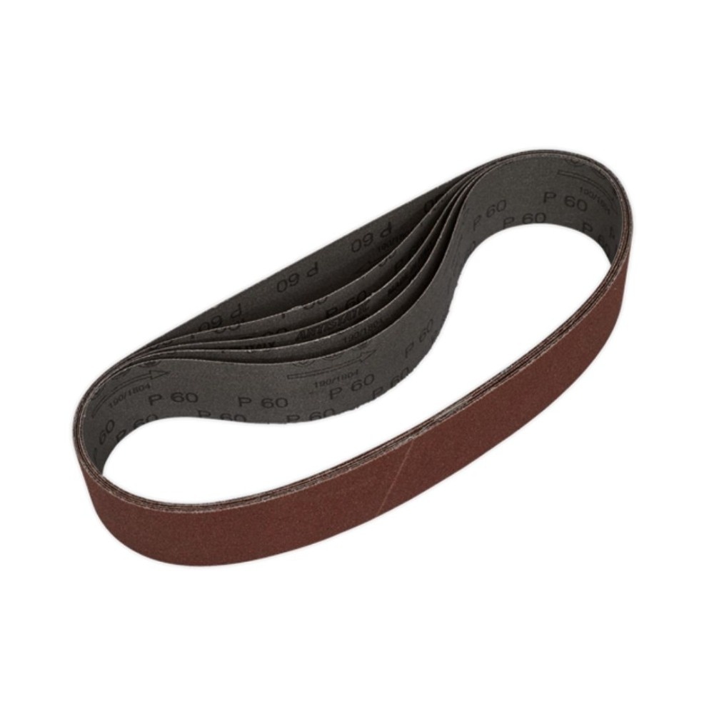 Sealey SB006 Sanding Belt 50 x 686mm 60Grit Pack of 5