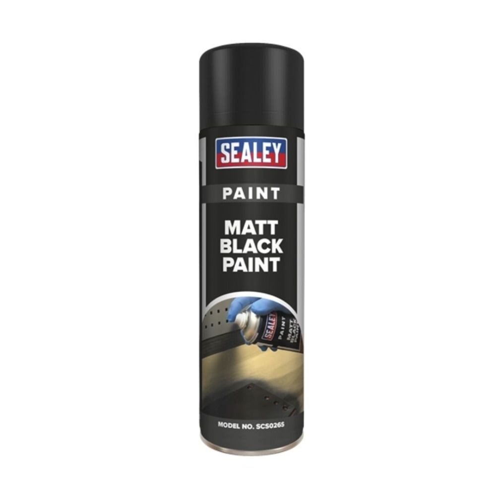 Sealey SCS026S Black Matt Paint 500ml