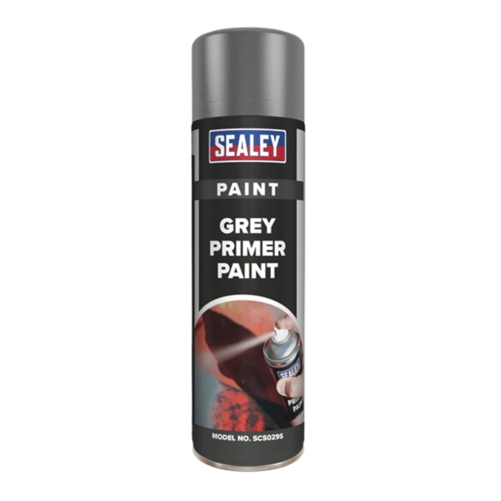 Sealey SCS029S Grey Primer Paint 500ml