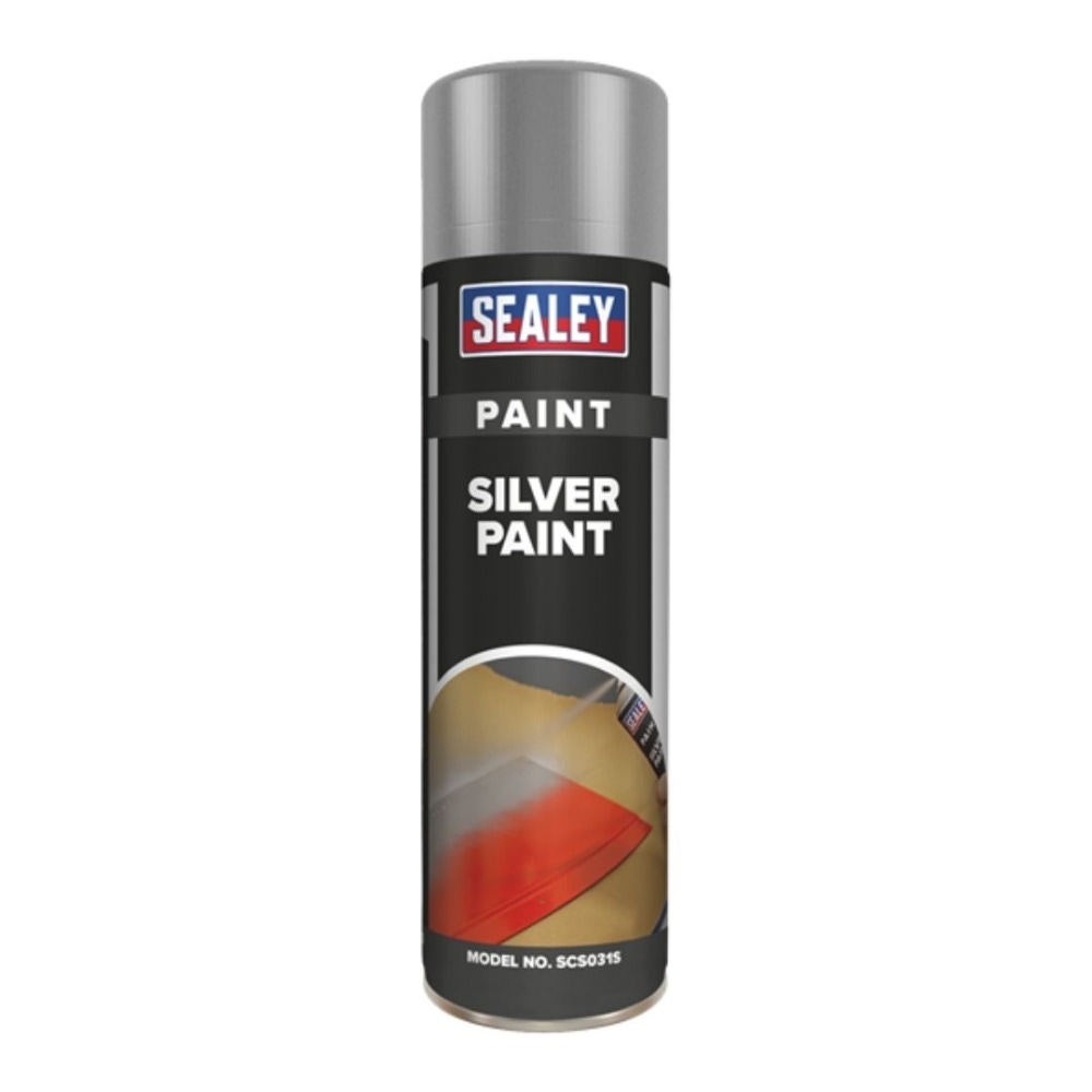 Sealey SCS031S Silver Paint 500ml