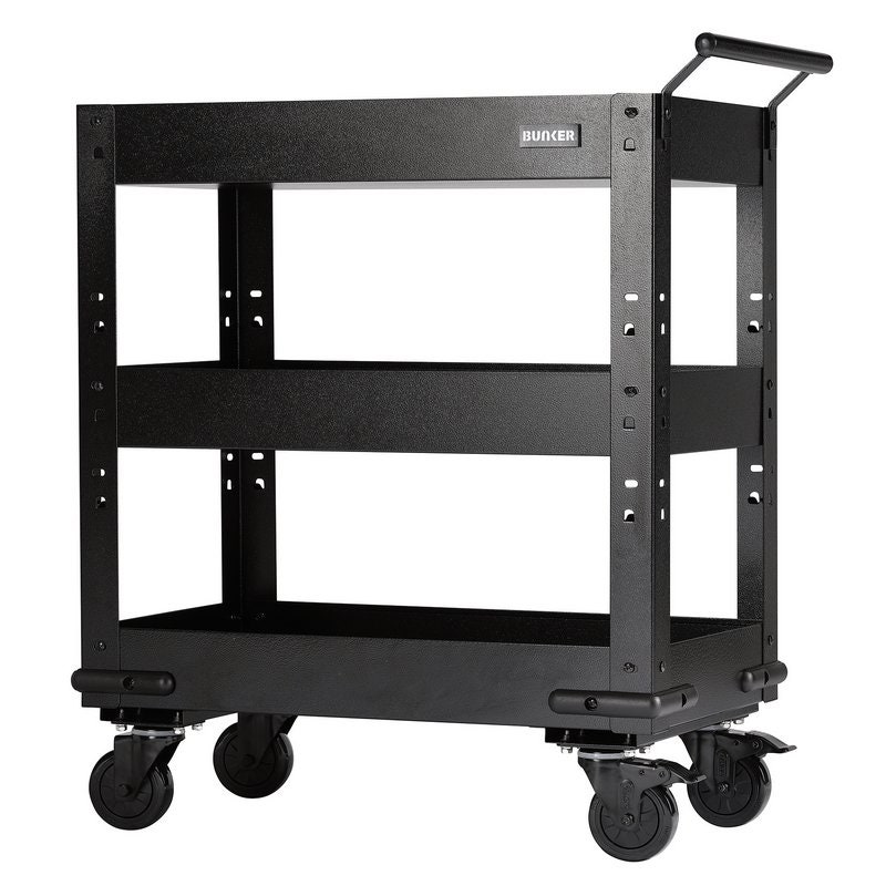 Draper 23643 BUNKER Modular 3 Tier Trolley with Pull Handle, 714mm