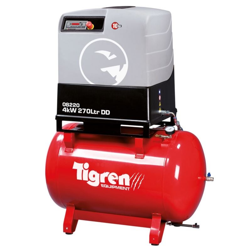 SIP 08220 TIGREN 4.0kW 270ltr DD Screw Compressor