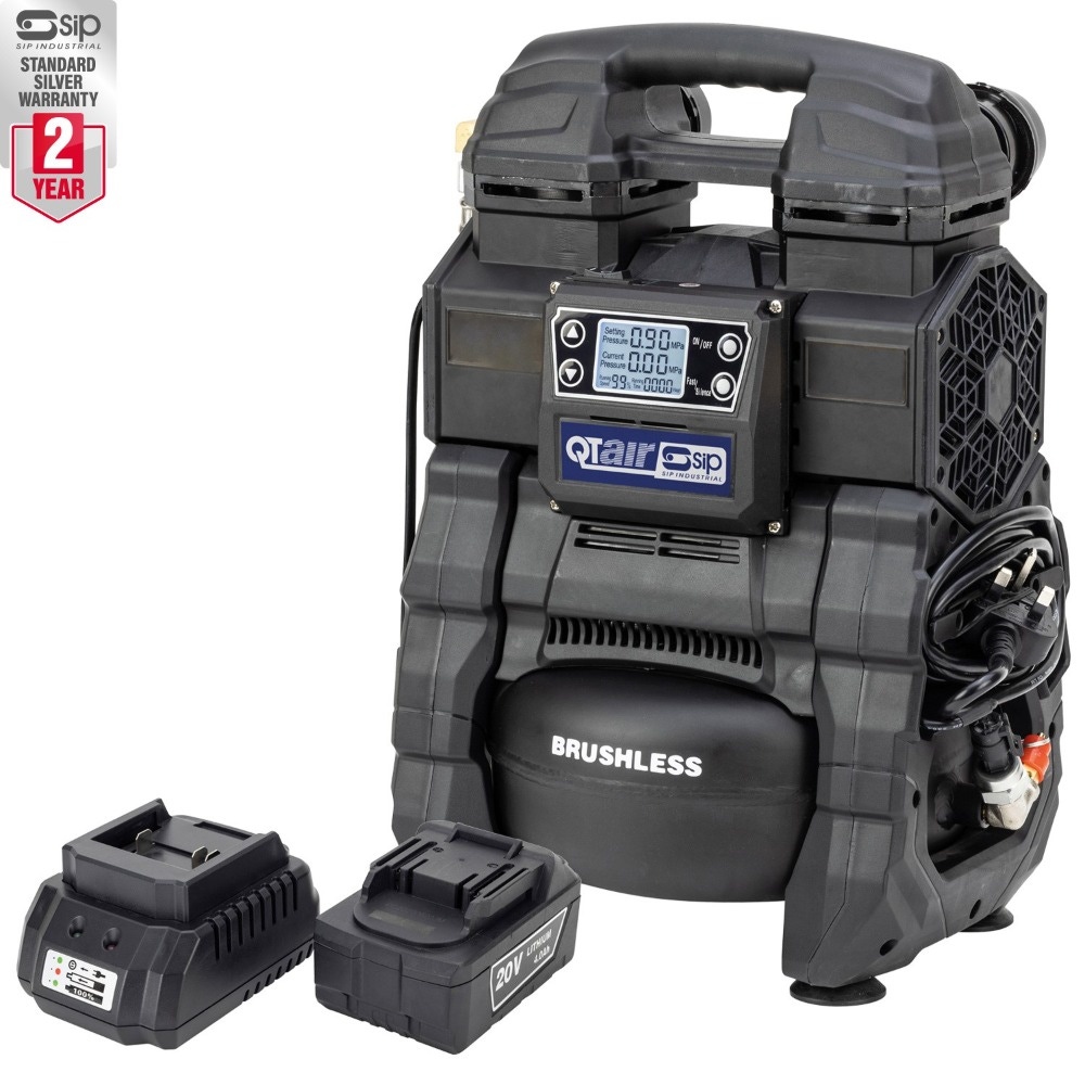 SIP 05313 QT AC/DC Battery & Mains Oilless Compressor