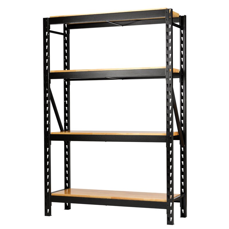 Draper 27976 BUNKER 18 Piece Modular 4 Tier Racking with Hardwood Shelving, 1500mm
