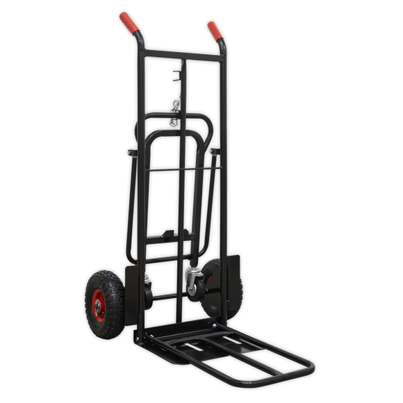 Sealey CST989HD Heavy-Duty 3-in-1 Sack Truck with PU Tyres 300kg Capacity