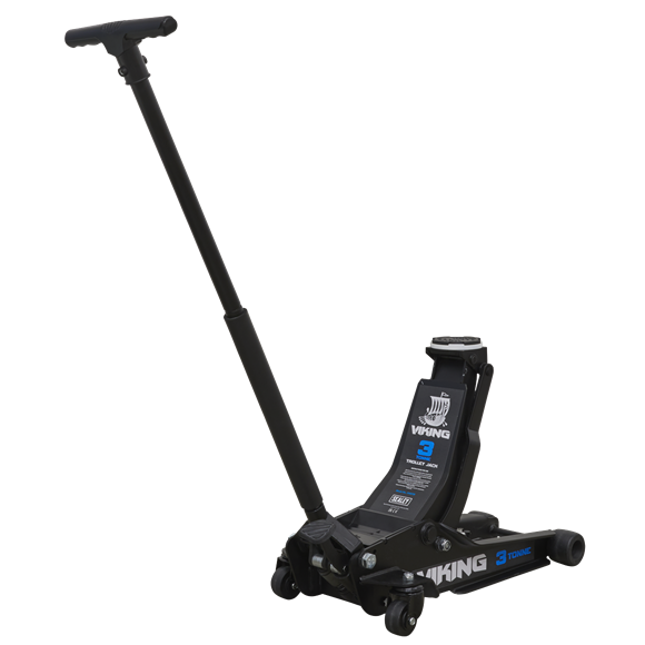 Sealey 3100TB Viking 3tonne Low Entry Trolley Jack with Rocket Lift