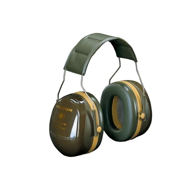 3M H540A-441-GN PELTOR Bull's Eye III Earmuffs, 35 dB, Military Green, Headband