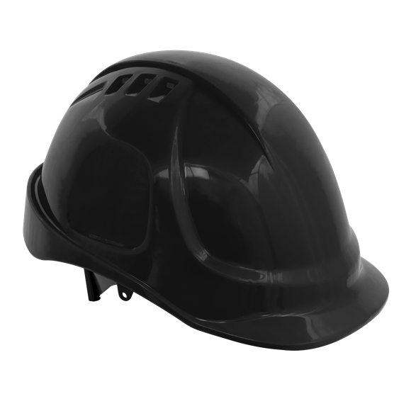 Sealey 502BLK Safety Helmet - Vented (Black)