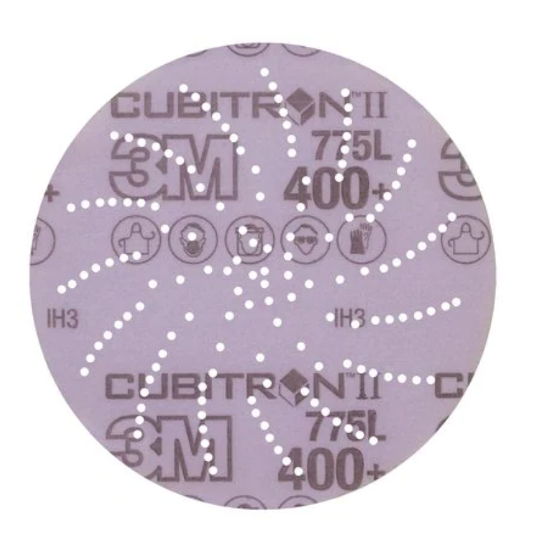 3M Xtract Cubitron II Hookit Clean Sanding Film Disc 775L, 127 mm, Clean Sand, 400+ (Pack of 50)