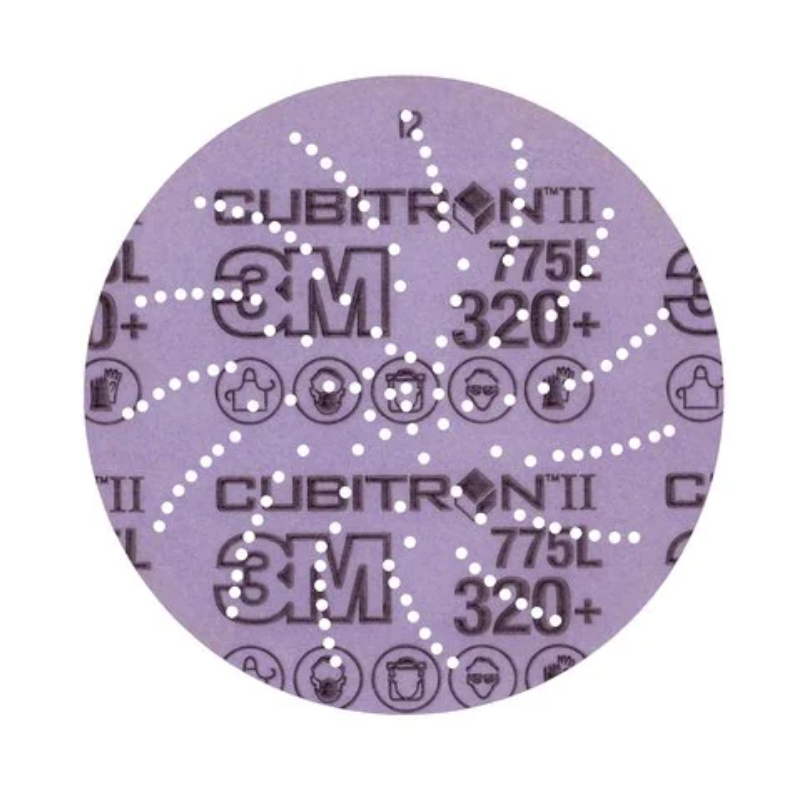 3M Xtract Cubitron II Hookit Clean Sanding Film Disc 775L, 127 mm, Clean Sand, 320+ (Pack of 50)
