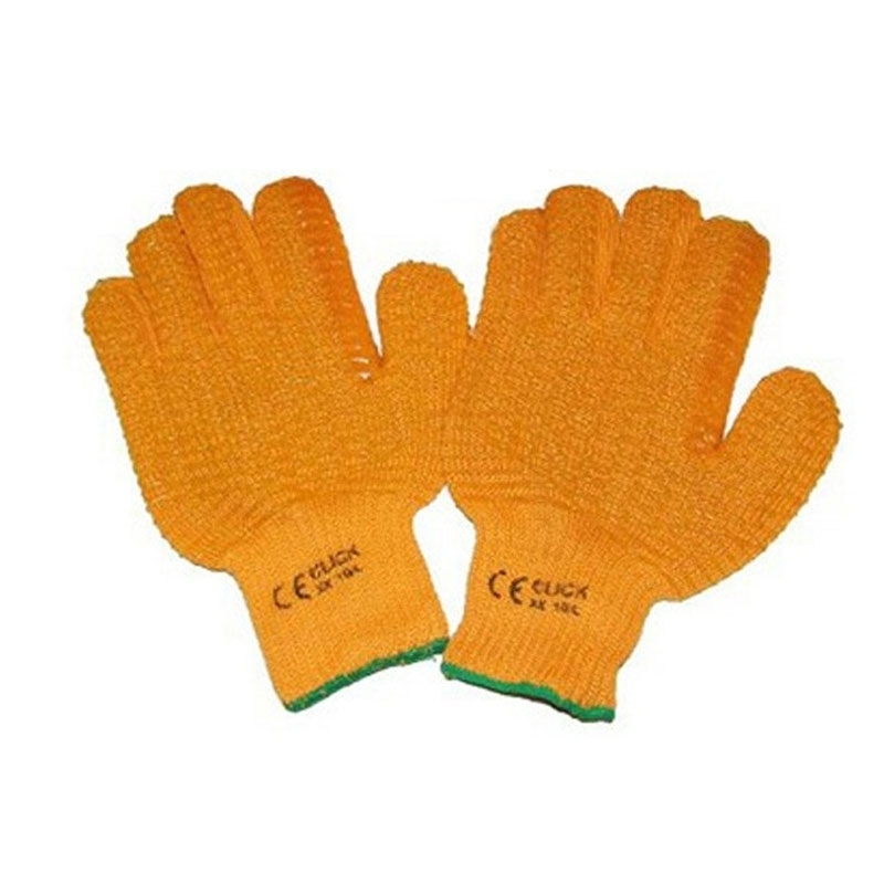 Gripper Gloves Orange Criss Cross Safety Gloves