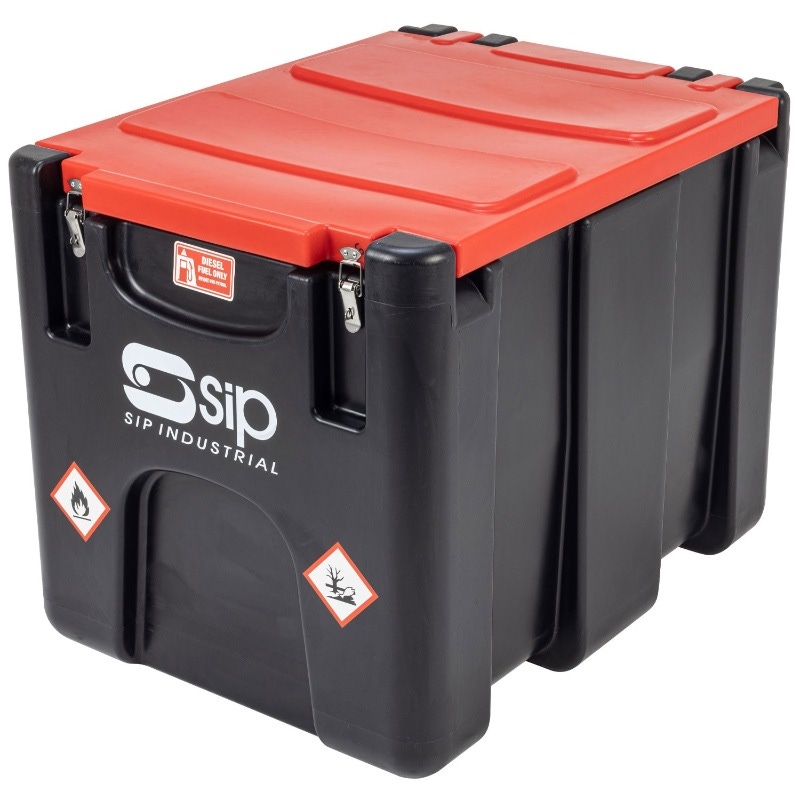 SIP 200ltr Portable Diesel Tank with High-Flow 12v Transfer Pump