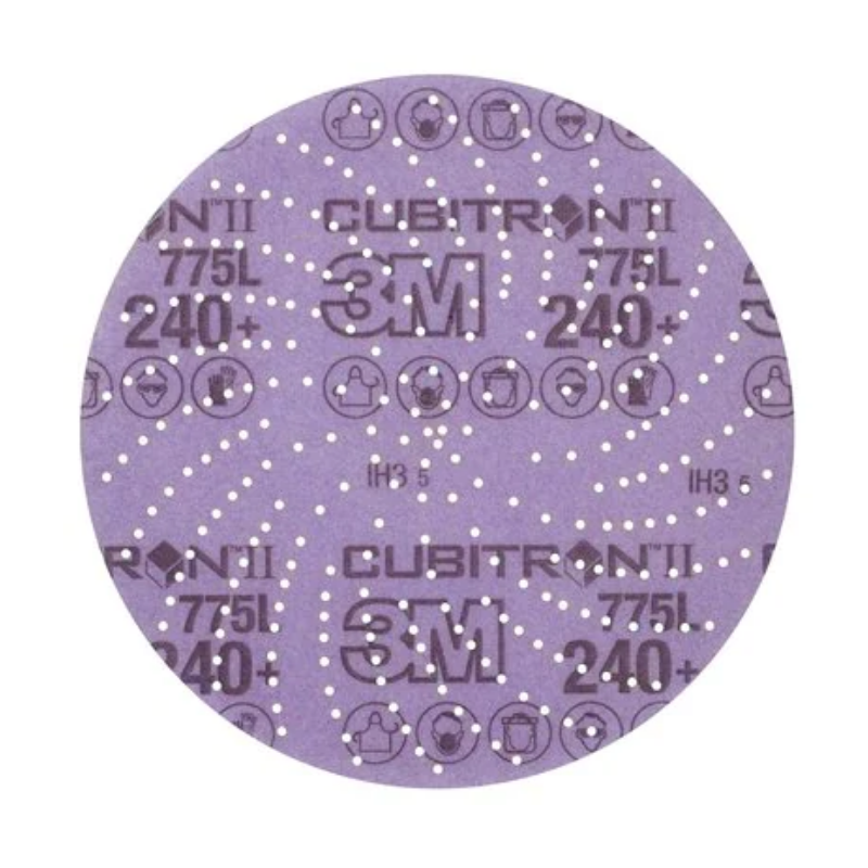 3M Cubitron II Hookit Clean Sanding Film Disc 775L, 152 mm, Clean Sand, 240+ (Pack of 50)