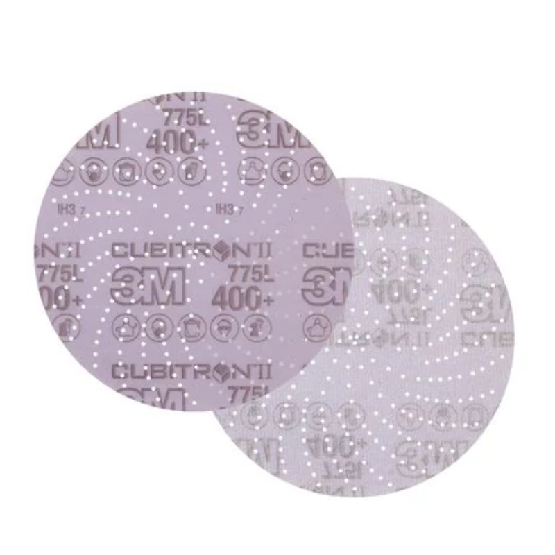 3M Cubitron II Hookit Clean Sanding Film Disc 775L, 152 mm, Clean Sand, 400+ (Pack of 50)