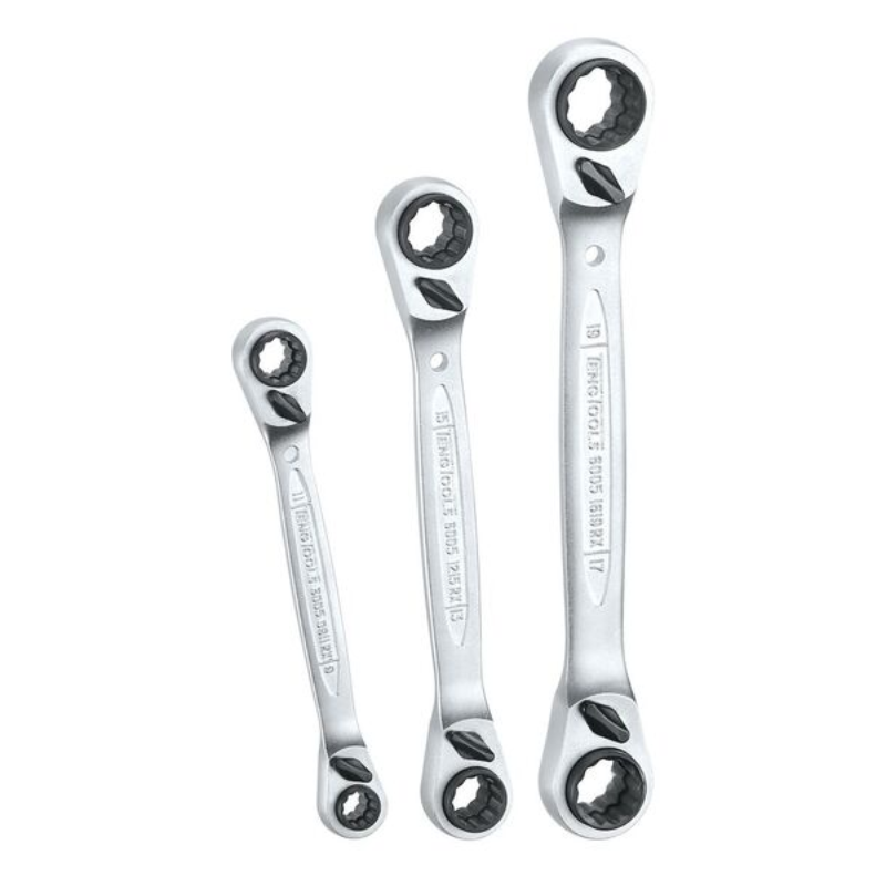Teng Multi Ratchet Ring Spanner Set of 3 8-19mm