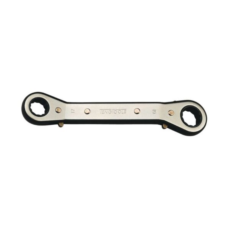 Teng Ratcheting Offset Ring Spanner (RORS) 17 x 19mm