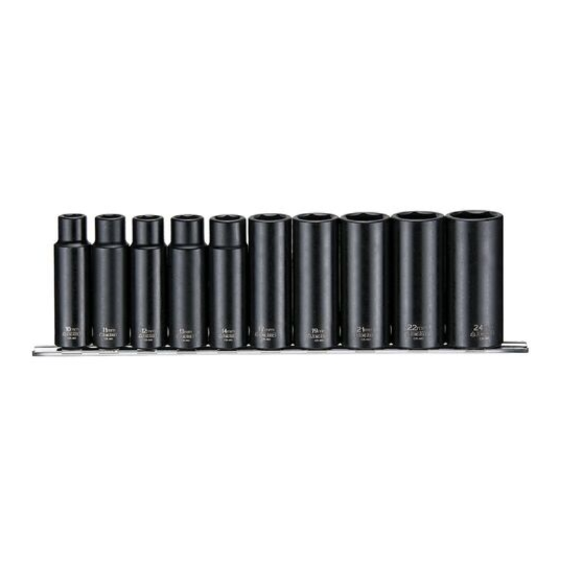 Teng 1/2in Drive 9126 Deep Impact Socket Set, 10 Piece