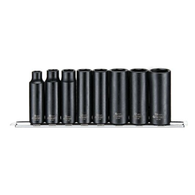 Teng 3/8in Drive 9386 Deep Impact Socket Set, 8 Piece