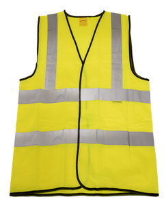 Sealey 9804L Worksafe Hi-Vis Yellow Waistcoat - Large
