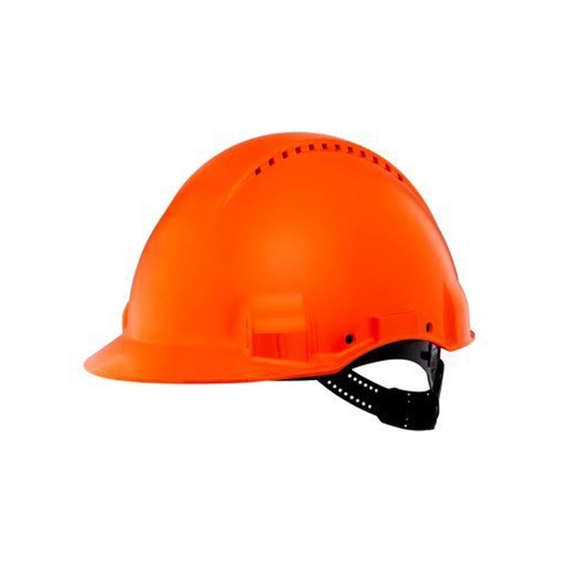 3M PELTOR G3000 Safety Helmet with Uvicator Sensor, Pinlock, Ventilated, Orange, G3000CUV-OR