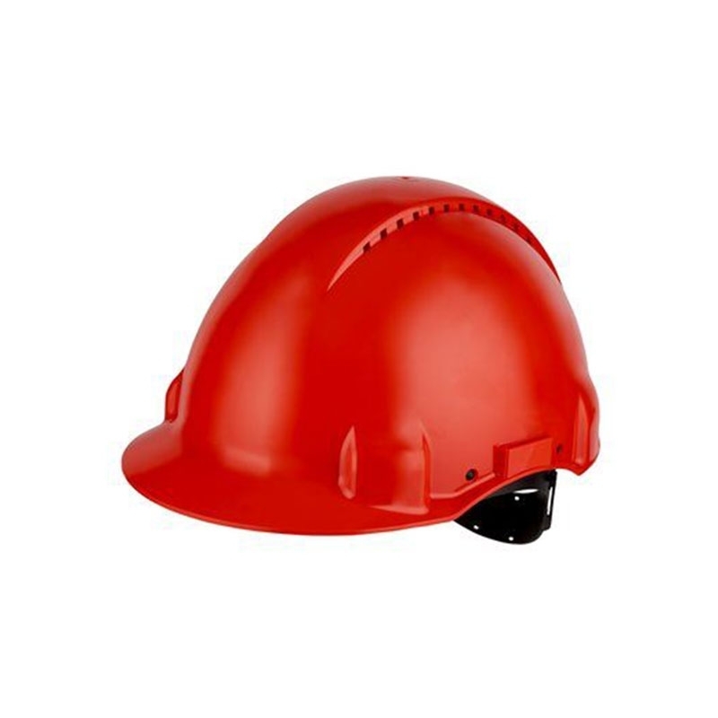 3M PELTOR Hard Hat Helmet G3000 with Uvicator Sensor, Pinlock, Ventilated, Red, G3000CUV-RD