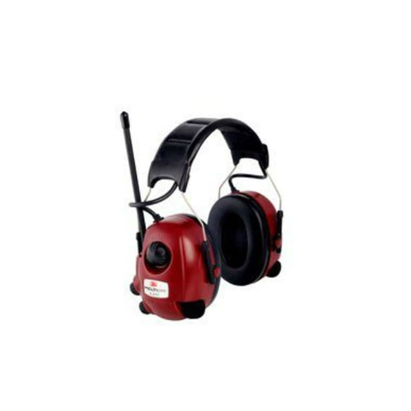 3M PELTOR Alert ear defenders - FM stereo / headband / level-dependent / 3.5mm stereo input to connect to media devices / wine red