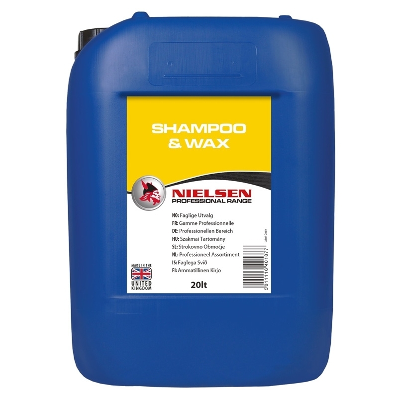 Nielsen Car Shampoo and Wax 20lt