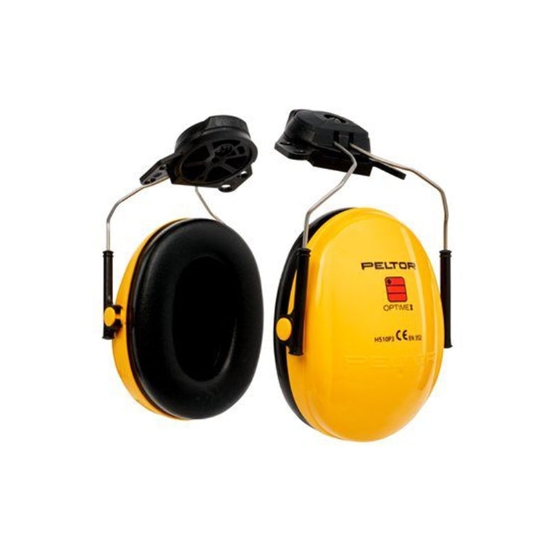 3M PELTOR Optime I Ear Defenders, 26 dB, Yellow, Helmet Mounted attachment, H510P3B-405-GU