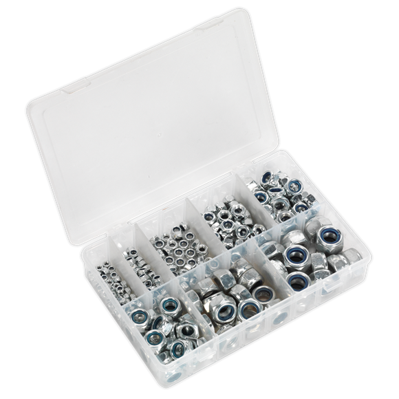 Sealey AB033LN Nylon Locknut Assortment 255pc M4-M16