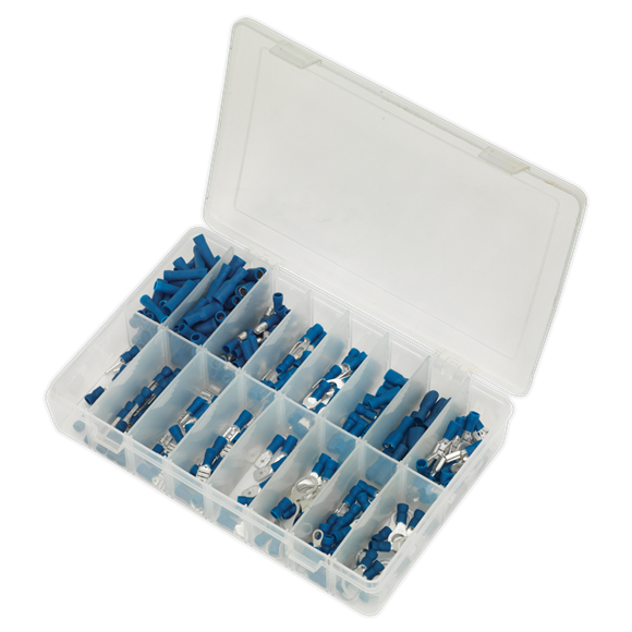 Sealey AB040BT Crimp Terminal Assortment 280pc Blue