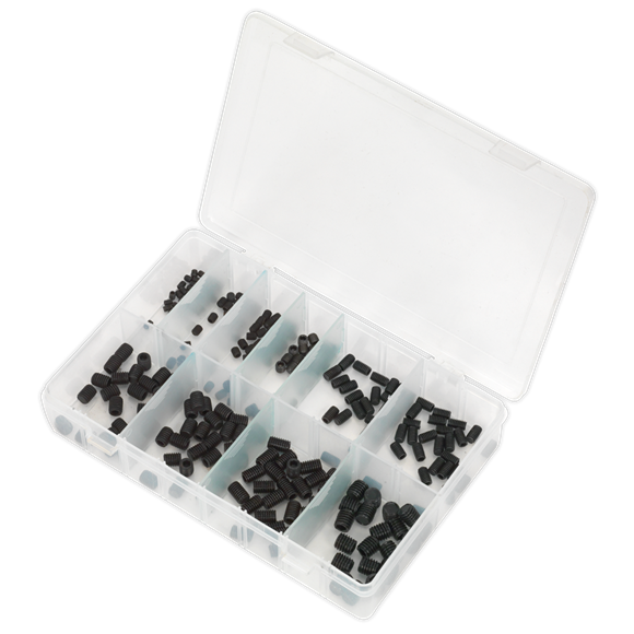 Sealey AB045GS Grub Screw Assortment 250pc DIN 916 M4-M10 Metric