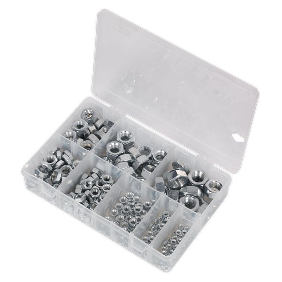 Sealey AB046SN Steel Nut Assortment 255pc M4-M16 Metric